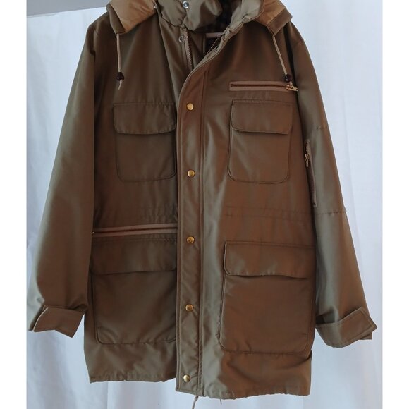 Canadian Trail By Squire 2 in 1 Winter Jacket Vintage Wool Blend Nylon Winnipeg - Picture 6 of 9